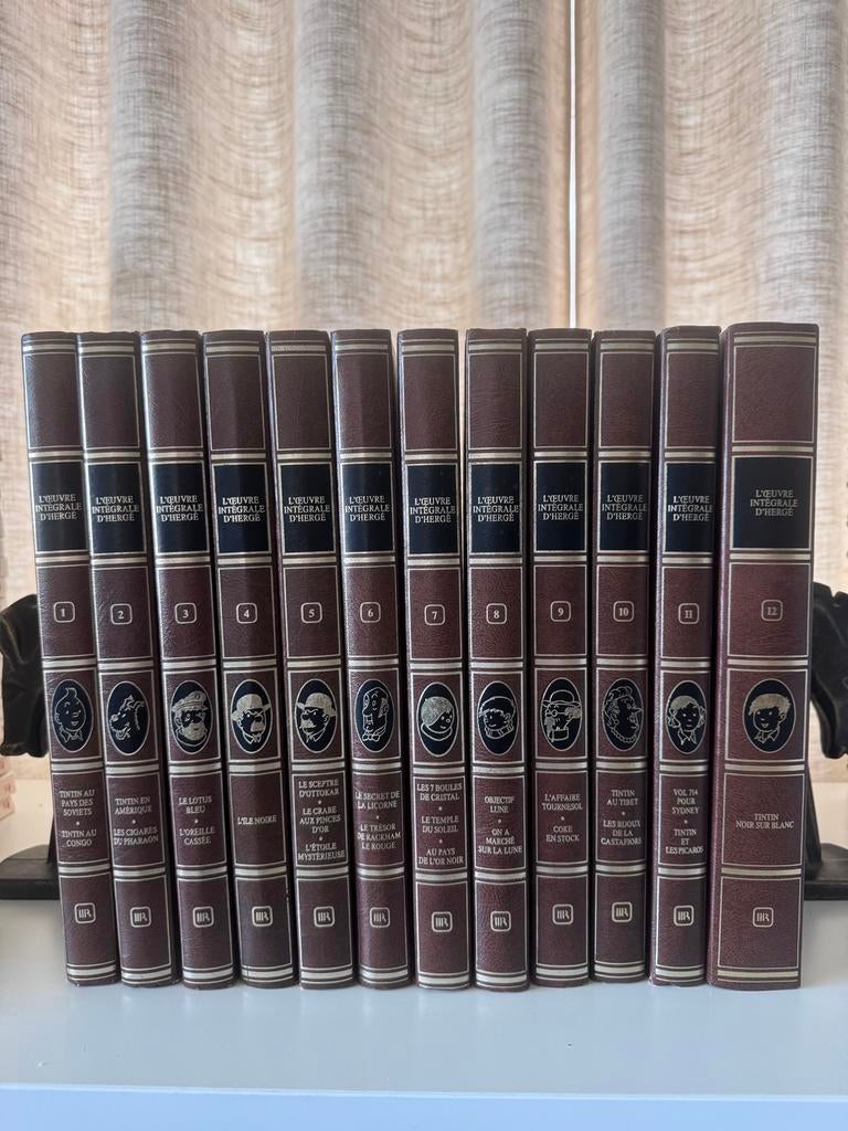 Integrale Tintin reliure en cuir Lombardi, Enlèvement, Comme neuf