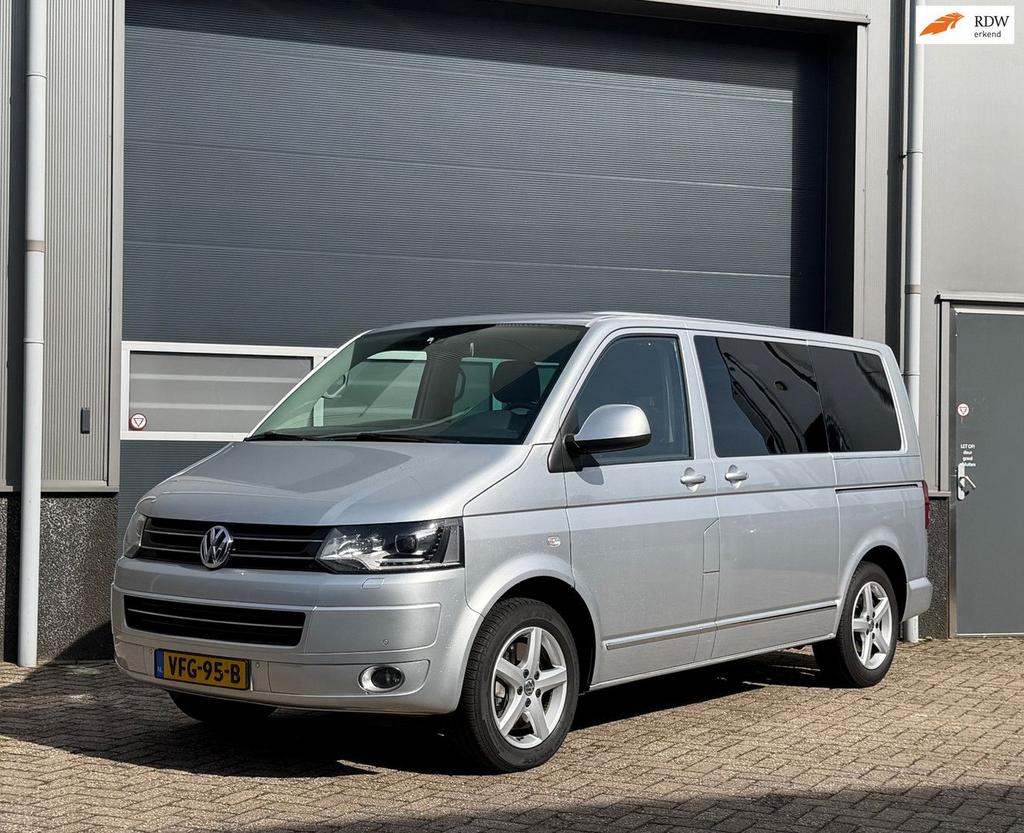 Volkswagen Multivan 2.0 TDI L1H1 4Motion DC Highline bj.2015, Automaat, Parkeersensor, Diesel, Zilver of Grijs