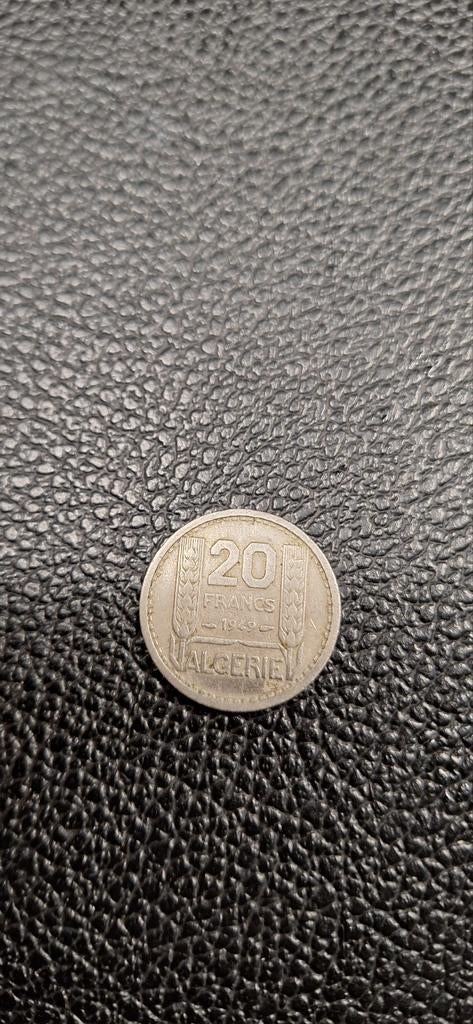 Algerije (Franse kolonie) 20 frank 1949, Postzegels en Munten, Ophalen of Verzenden