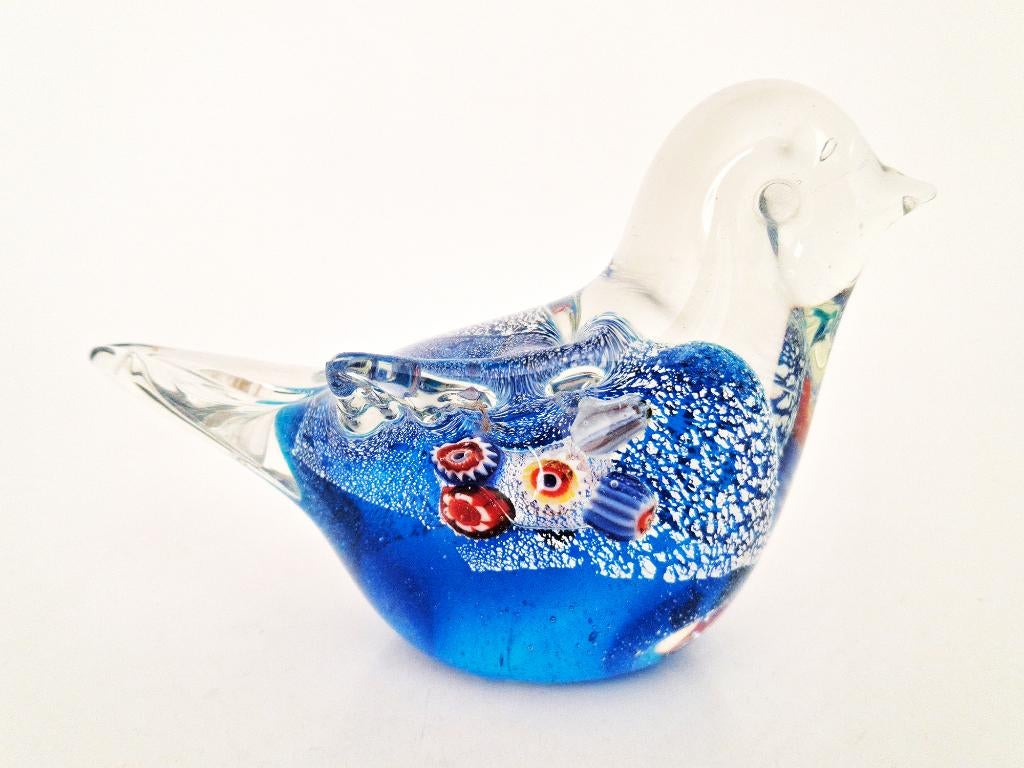 oiseau d'art en verre, Collections, Statues & Figurines, Enlèvement ou Envoi, Utilisé, Animal