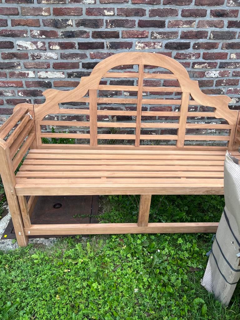 Banc en teck nouveau dans l’emballage, Enlèvement, Neuf, Bois de teck