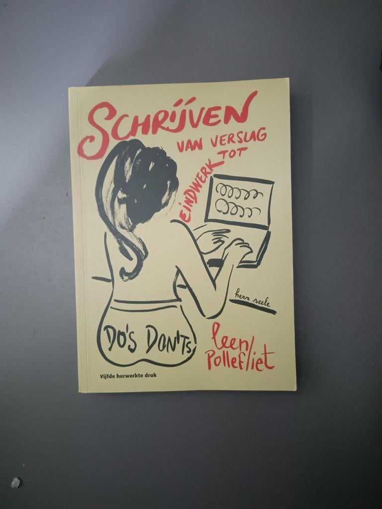Handboek;  Schrijven van verslag tot eindwerk, Livres, Essais, Chroniques & Interviews, Enlèvement