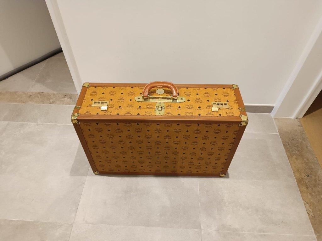 MCM vintage reiskoffer, Handtassen en Accessoires, Ophalen, Gebruikt, Overige materialen, Slot