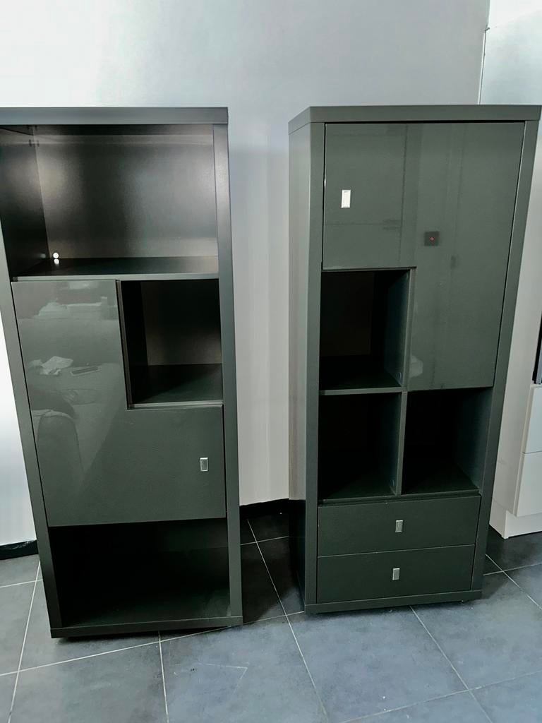 Together 100€ 2 bibliothèques/armoires de rangement XOOON, Maison & Meubles, Enlèvement, Utilisé