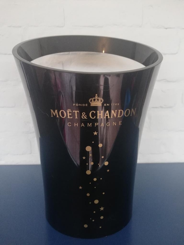 Moët & Chandon Champagnekoeler ijsemmer, Huis en Inrichting, Keuken | Keukenbenodigdheden, Gebruikt, Kunststof, Zwart, Ophalen of Verzenden