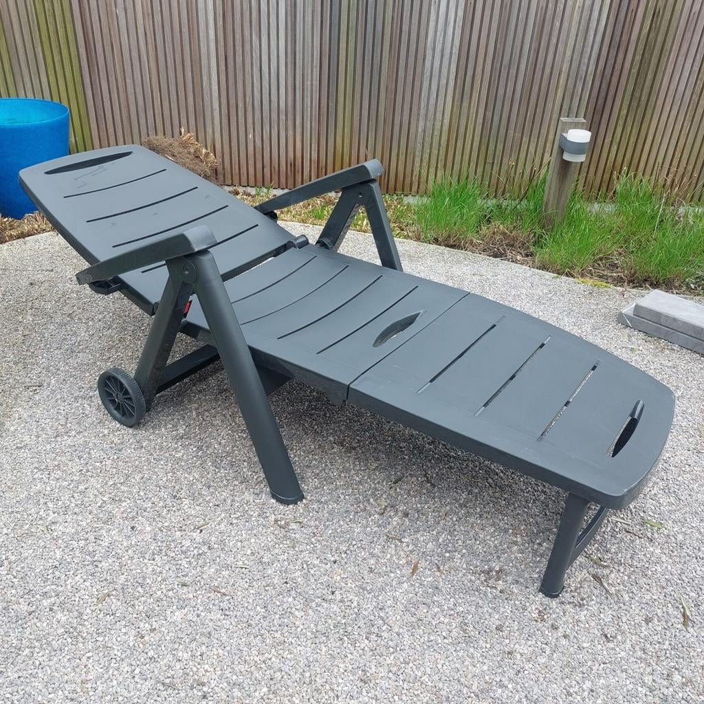 Ligbed met kussen, Tuin en Terras, Ligbedden, Ophalen, Verstelbaar