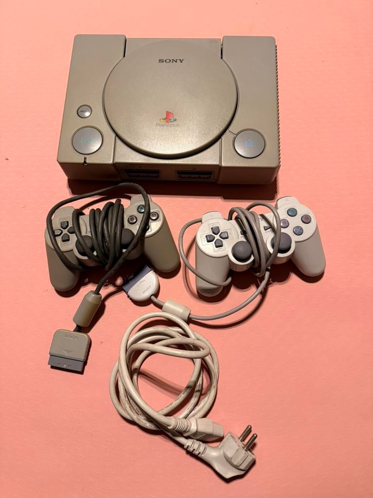 PlayStation 1 (PS1) + 2 controllers – volledig werkend, Games en Spelcomputers, Spelcomputers | Sony PlayStation 1, Ophalen, Zo goed als nieuw