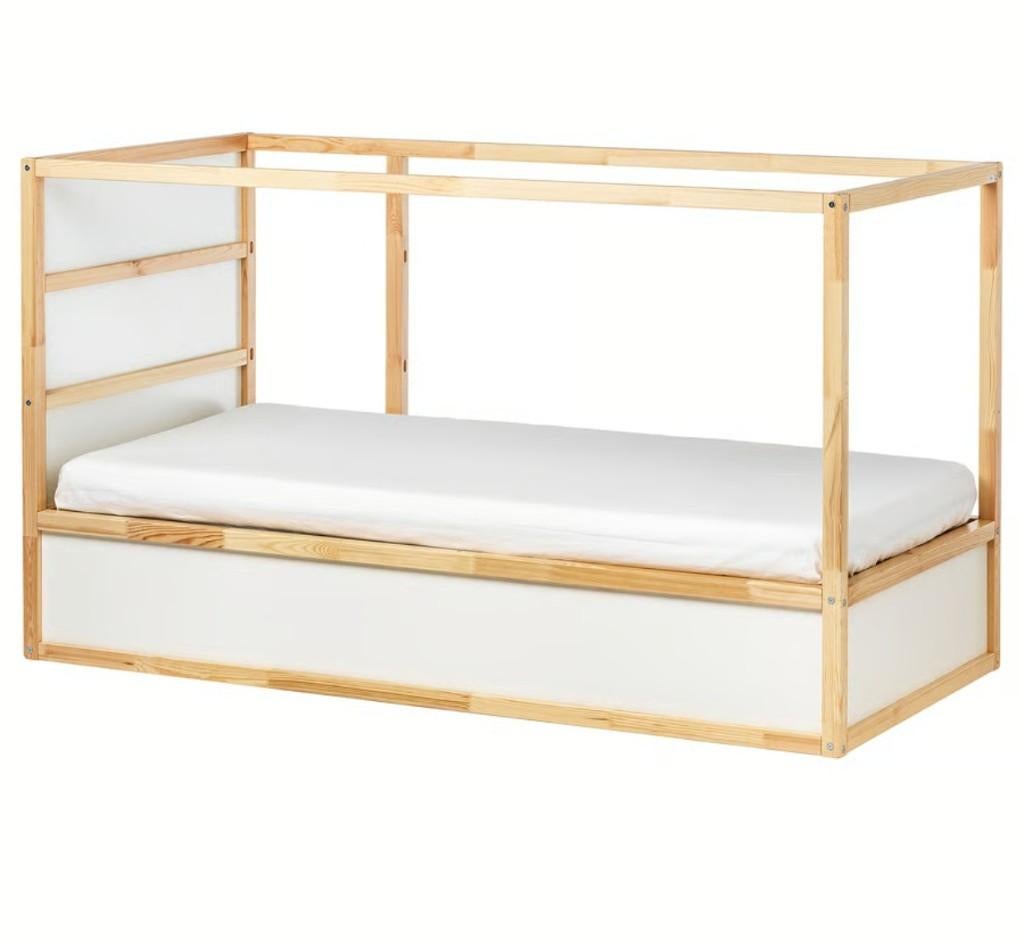 Lit réversible, blanc/pin, 90x200 cm, Enfants & Bébés, Chambre d'enfant | Lits, Comme neuf, Lit mezzanine ou Lit superposé, Enlèvement