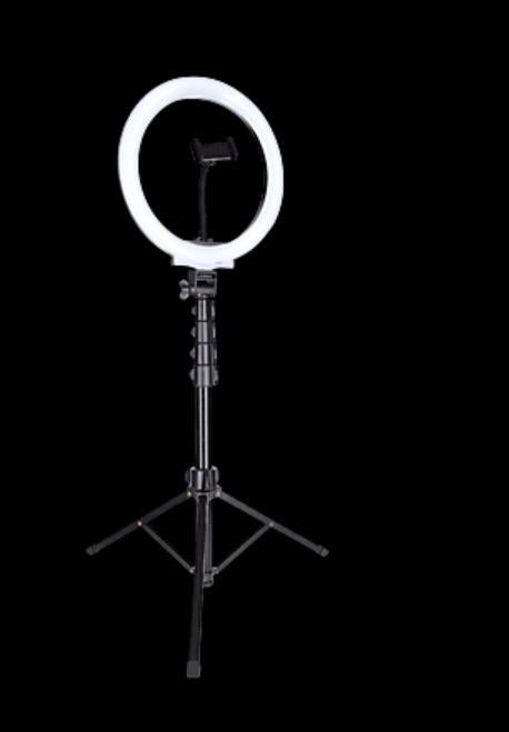 Ringlamp met statief., Ophalen, Zo goed als nieuw, Lumiere chaud / froid