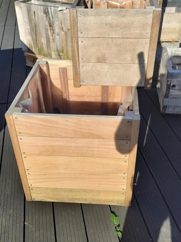 Boîtes à fleurs en bois dur - ensemble promotionnel, Jardin & Terrasse, Enlèvement, Neuf, Bois