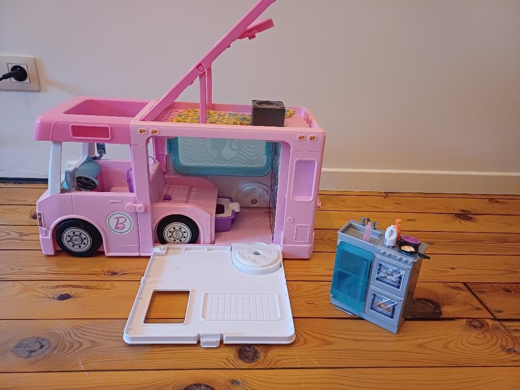 Barbie droomcamper, Kinderen en Baby's, Ophalen of Verzenden, Gebruikt, Barbie