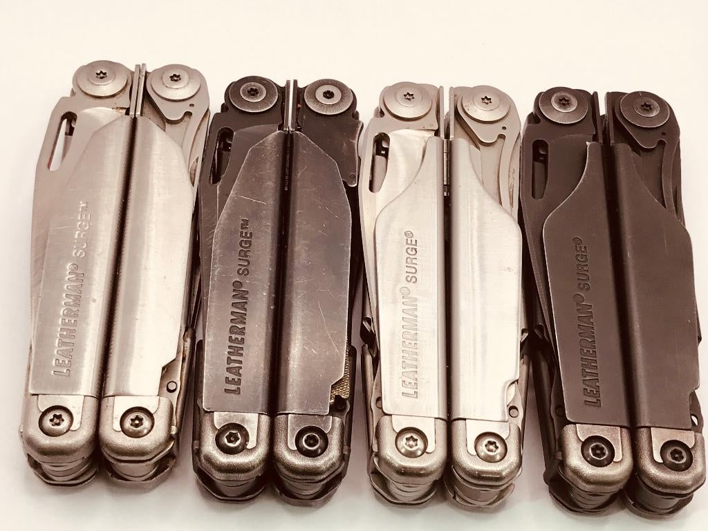 Leatherman Surge Multitool Silver/Black 16 useful tools Used, Caravans en Kamperen, Kampeergereedschap, Gebruikt, Ophalen of Verzenden