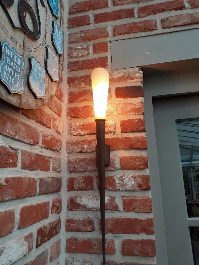 muurlamp, Ophalen, Gebruikt, Glas