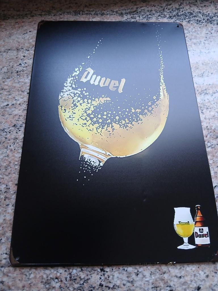 Superbe Plaque Duvel  30x20 cm, Collections, Enlèvement ou Envoi, Comme neuf, Panneau, Plaque ou Plaquette publicitaire, Duvel