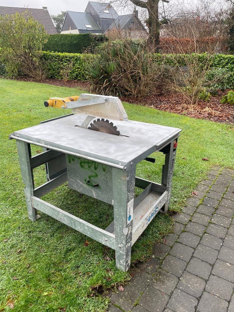 zaagtafel gebruikt voor het doorzagen van houten  bruggen, Ophalen, Panoramic 350 Z, Gebruikt, Cirkelzaag