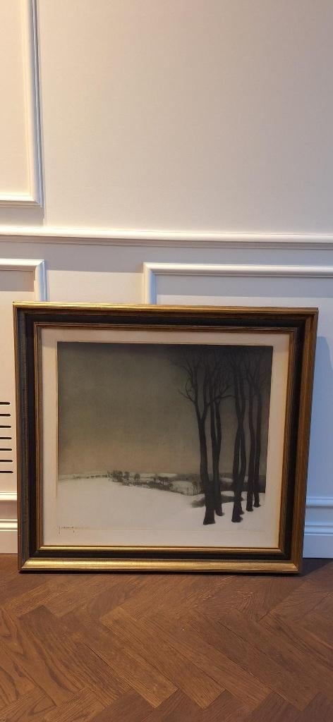 Valerius De Saedeleer / Roger Hebbelinck, Antiek en Kunst, Kunst | Etsen en Gravures, Ophalen, Ingelijst