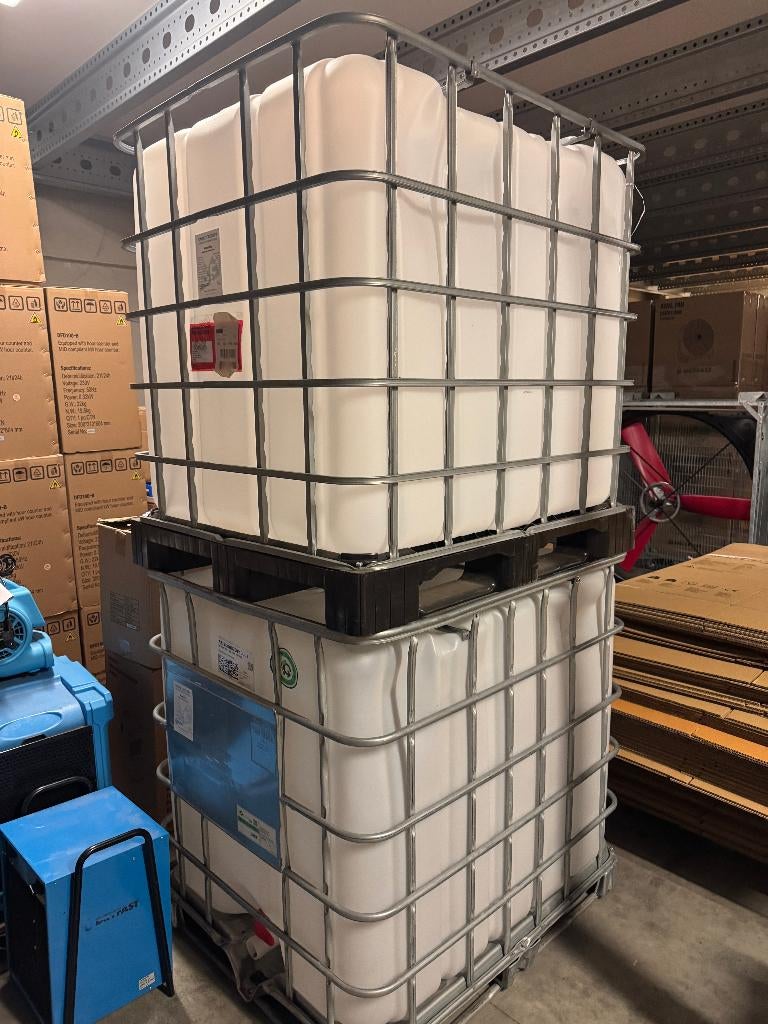 IBC containers 1000 liter, Jardin & Terrasse, Barils de pluie, 150 litres ou plus, Synthétique, Enlèvement, Utilisé