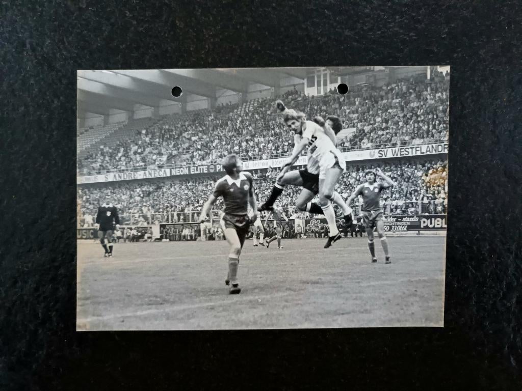 Persfoto Jan Ceulemans - Club Brugge - Brugse Metten 1980, Verzenden, Zo goed als nieuw, Poster, Plaatje of Sticker
