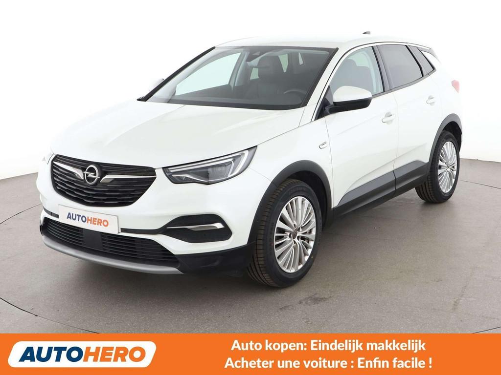 Opel Grandland X 1.2 Turbo Elite (bj 2019, automaat), Gebruikt, 1199 cc, Wit, 96 kW