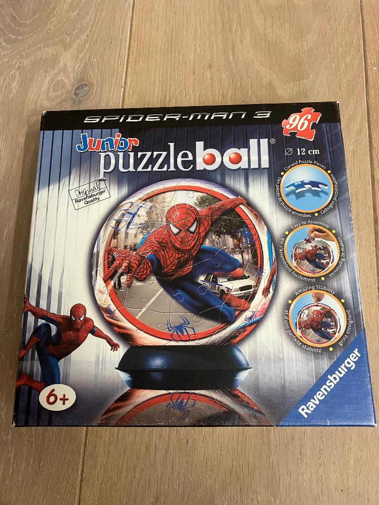 Puzzelbal - Ravensburger - 96 stukken - SpiderMan, Kinderen en Baby's, Ophalen of Verzenden, Meer dan 50 stukjes, Gebruikt, 6 jaar of ouder