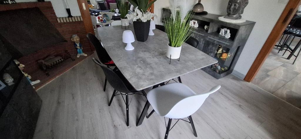 ️⚡️table de salle a manger + 6 chaise️⚡️, Maison & Meubles, Chaises, Cinq, Six Chaises ou plus, Bois, Autres matériaux, Autres couleurs