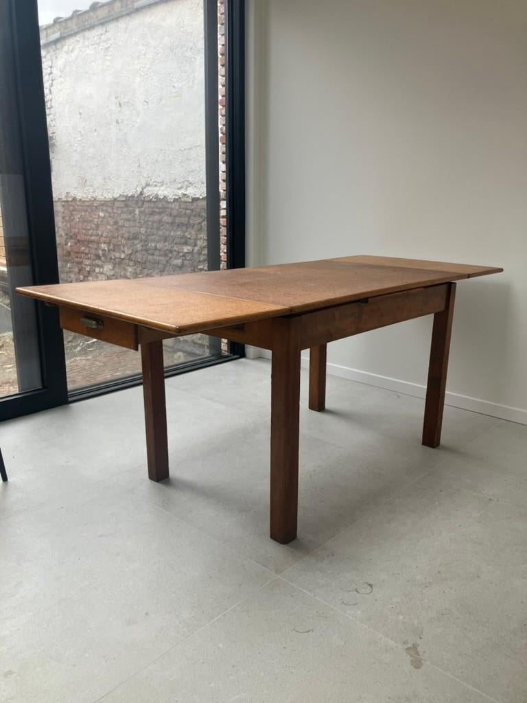 vintage tafel, Huis en Inrichting, Tafels | Eettafels, Ophalen, Gebruikt, 100 tot 150 cm, Vintage