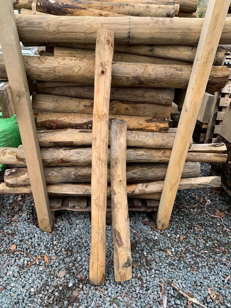 poteaux en châtaignier - restes, Jardin & Terrasse, Poteaux, Poutres & Planches, Neuf, Poteaux, Moins de 180 cm, Enlèvement