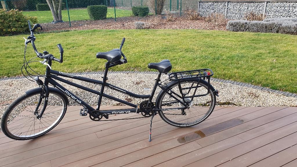 Vélo tandem quasi neuf Minerva Luxor 21 vitesses, Vélos & Vélomoteurs, Vélos | Tandems, Comme neuf, Plus de 20 vitesses, 61 cm ou plus