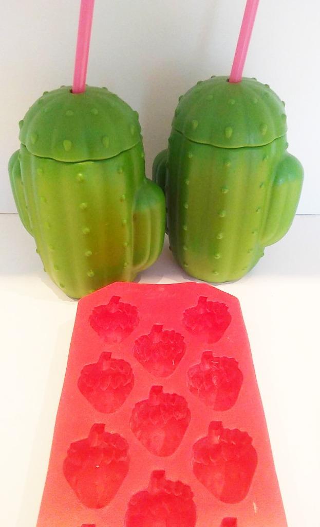 cactus drinkbekers met gratis ijsblokjeshouder, Enlèvement ou Envoi