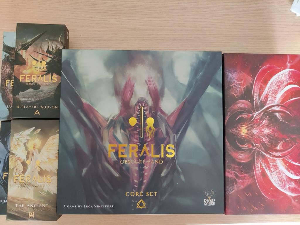 Feralis - all in pledge kickstarter, Hobby en Vrije tijd, Een of twee spelers, Ophalen of Verzenden, Zo goed als nieuw