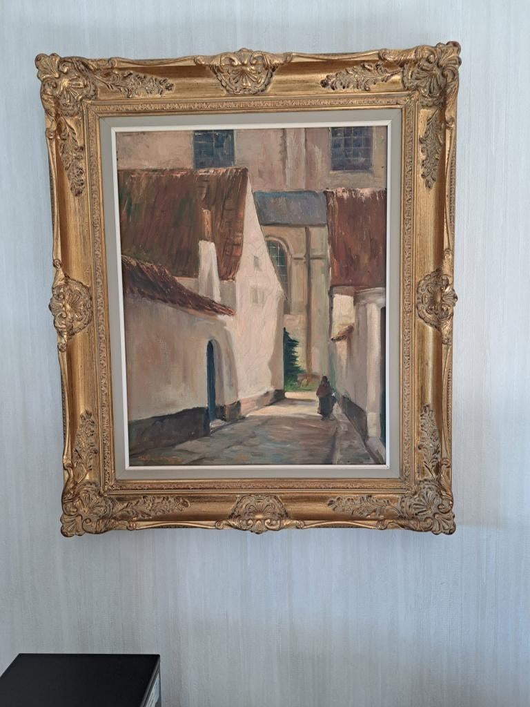 Schilderij Begijnhof Lier, Ophalen