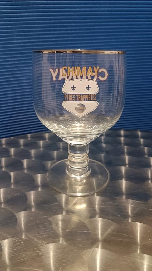 Verre Chimay 33cl pères trappistes Chimay blanche, Enlèvement ou Envoi, Comme neuf