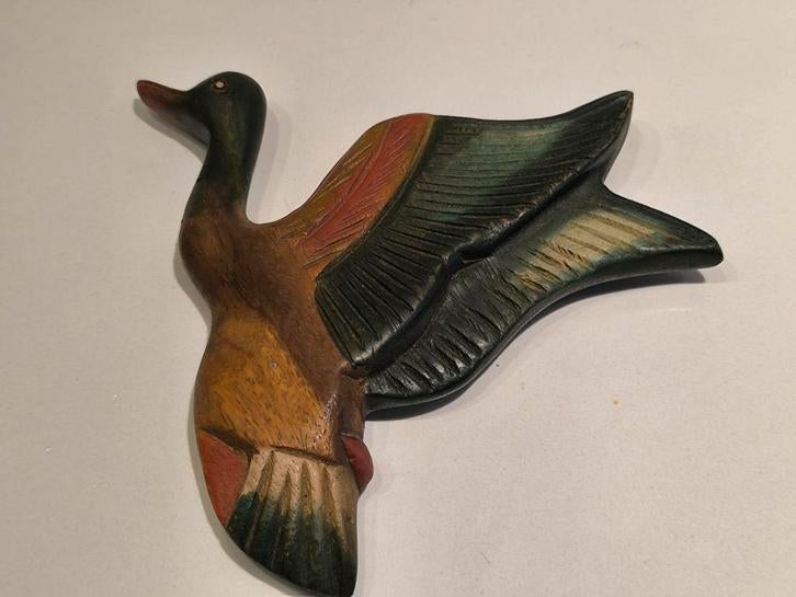 Handgesneden houten eenden/ganzendecoratie, Ophalen of Verzenden