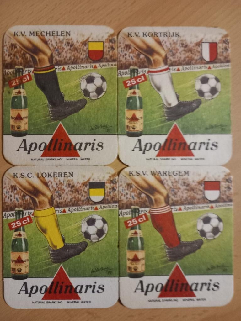 Sous-bocks Apollinaire, football (279), Collections, Enlèvement ou Envoi, Comme neuf