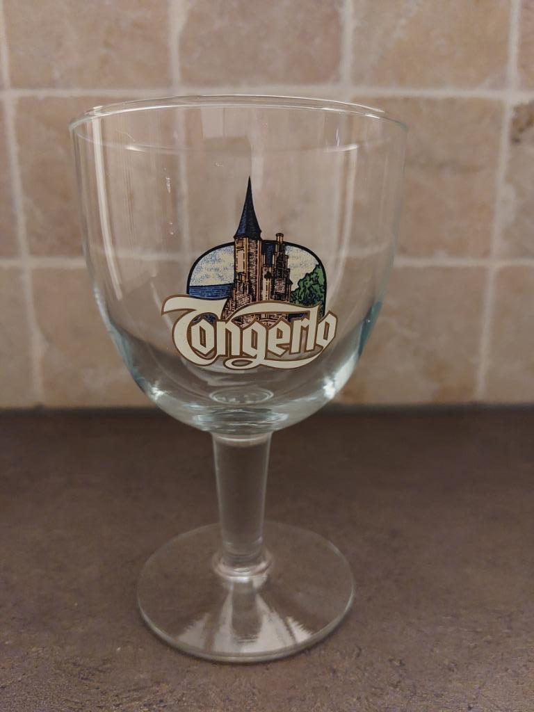 6 mooie Tongerlo bierglazen, Verzamelen, Ophalen, Bierglas