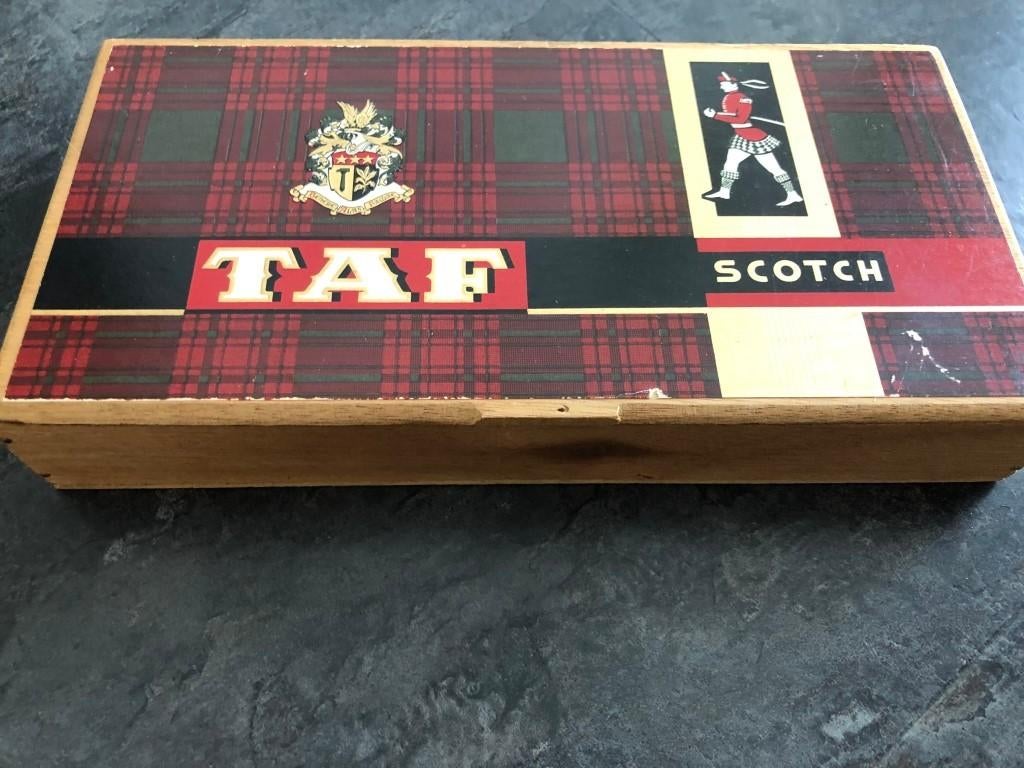 Boîte à cigares TAF Scotch vide, Enlèvement ou Envoi