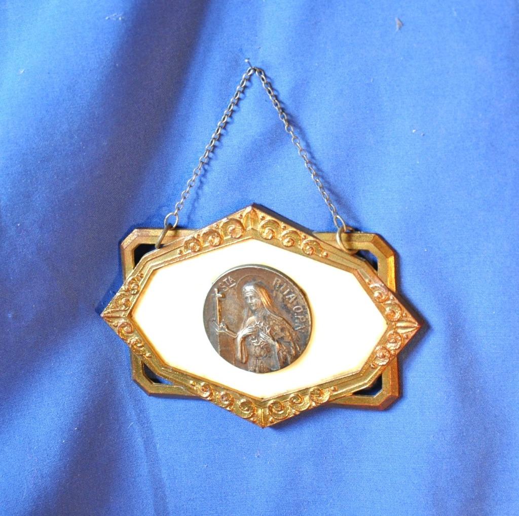 cadre mural art nouveau sainte rita, Antiquités & Art, Enlèvement ou Envoi