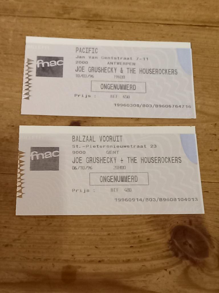2 Tickets van Joe Grushecky + The Houserockers, Tickets & Billets, Concerts | Autre, Deux personnes, Octobre