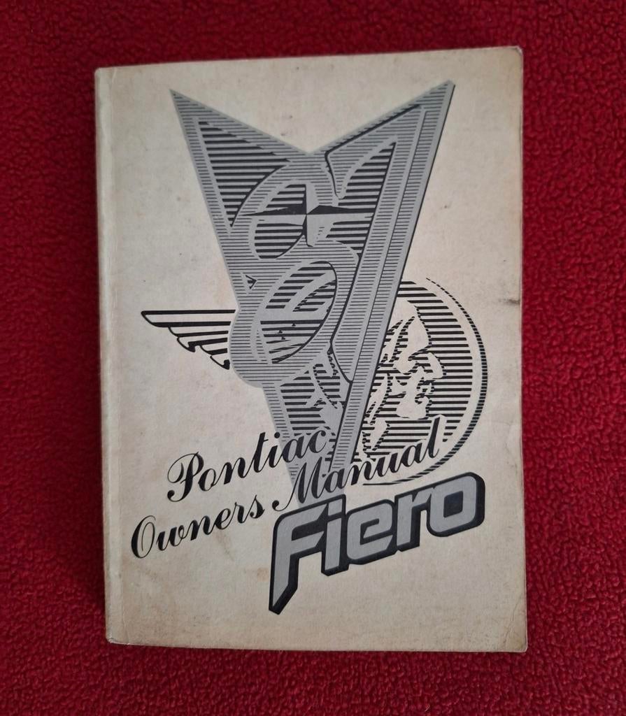 Pontiac Fiero gebruikershandleiding, Ophalen of Verzenden