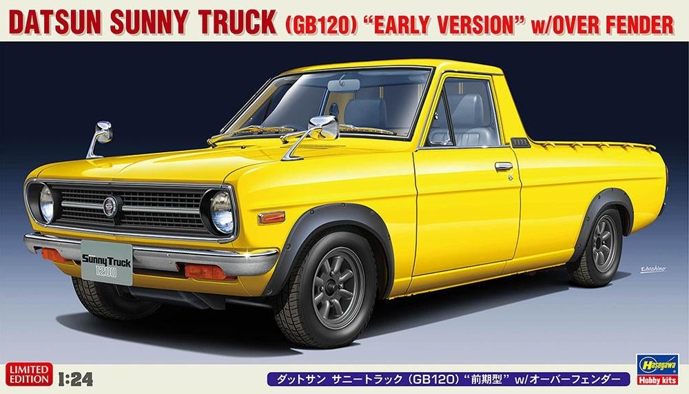 Hasegawa Sunny Truck met spatbordverbreders 1/24 #20641, Hobby en Vrije tijd, Modelbouw | Auto's en Voertuigen, Zo goed als nieuw