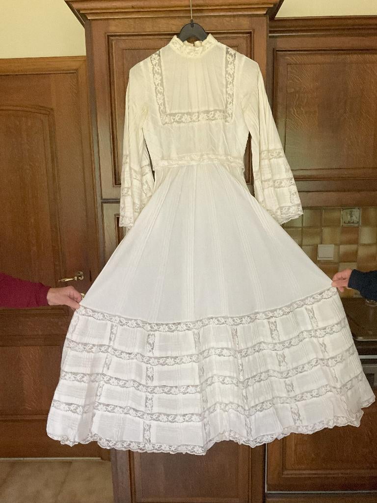TROUWJURK/Retro vintage, Kleding | Dames, Ophalen of Verzenden, Zo goed als nieuw, Wit, Trouwjurk