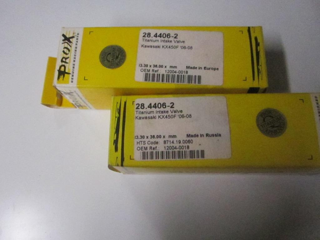 Soupapes d'admission Prox Titaninium 28.4406-2 KXF450-2006-2, Motos, Enlèvement ou Envoi, Neuf