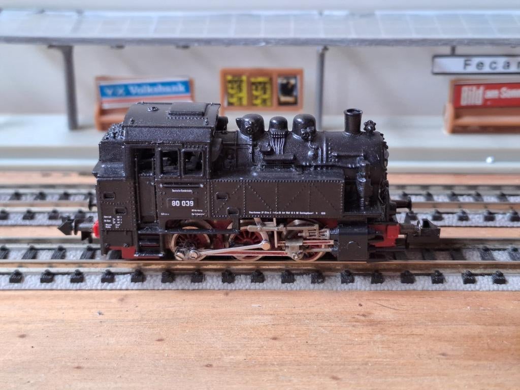 Roco N stoomlocomotief deutsche bundesbahn br80, Ophalen of Verzenden, Zo goed als nieuw, Fleischmann, Analoog