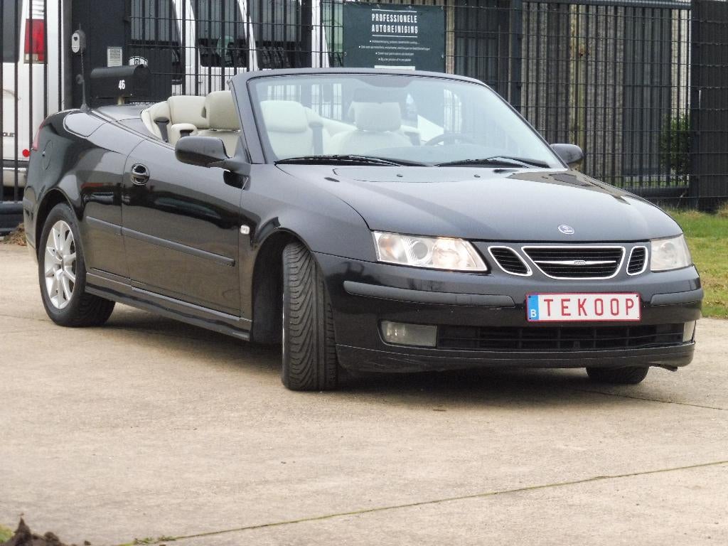 Saab 9-3, 1.8T, 2006, Cabrio, Garantie..., Auto's, Saab, Voorwielaandrijving, 4 cilinders, Cabriolet, Leder