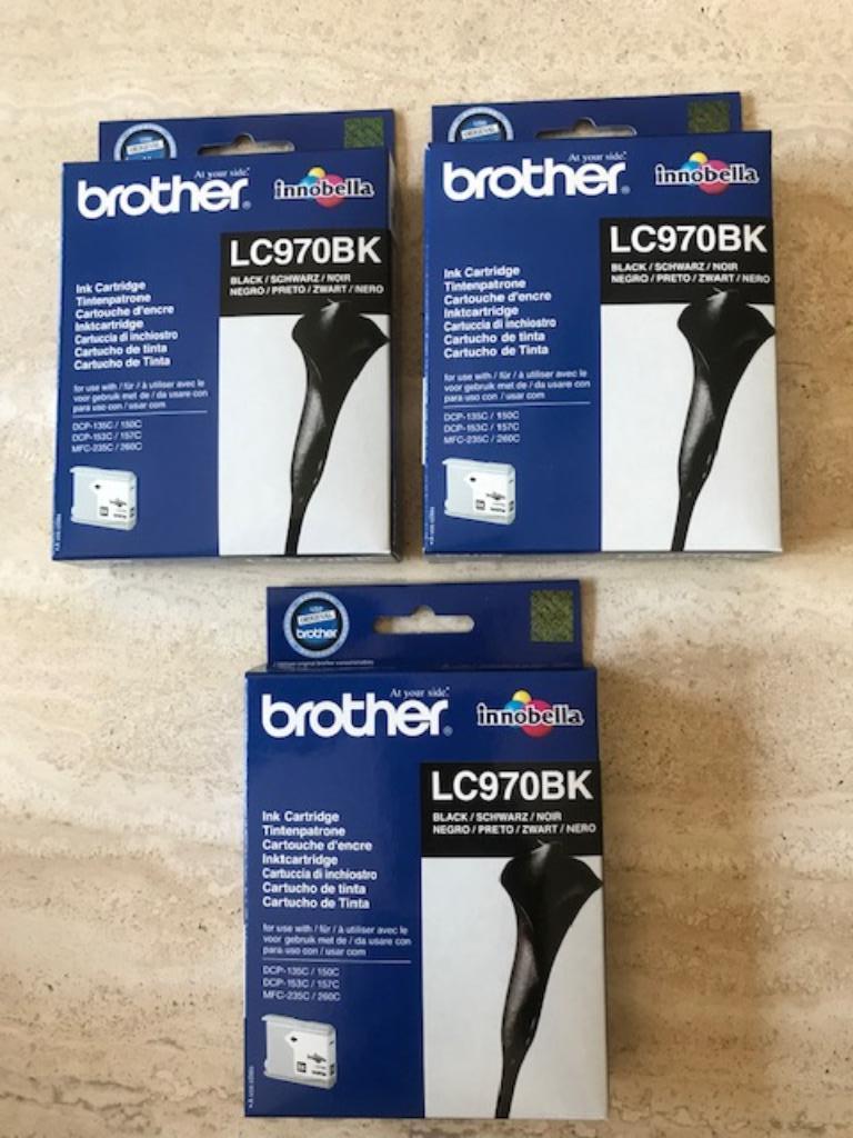 Nieuwe inktpatronen Brother LC970BL (pr/st) (nr4216), Ophalen of Verzenden, Nieuw, Overige typen, Brother