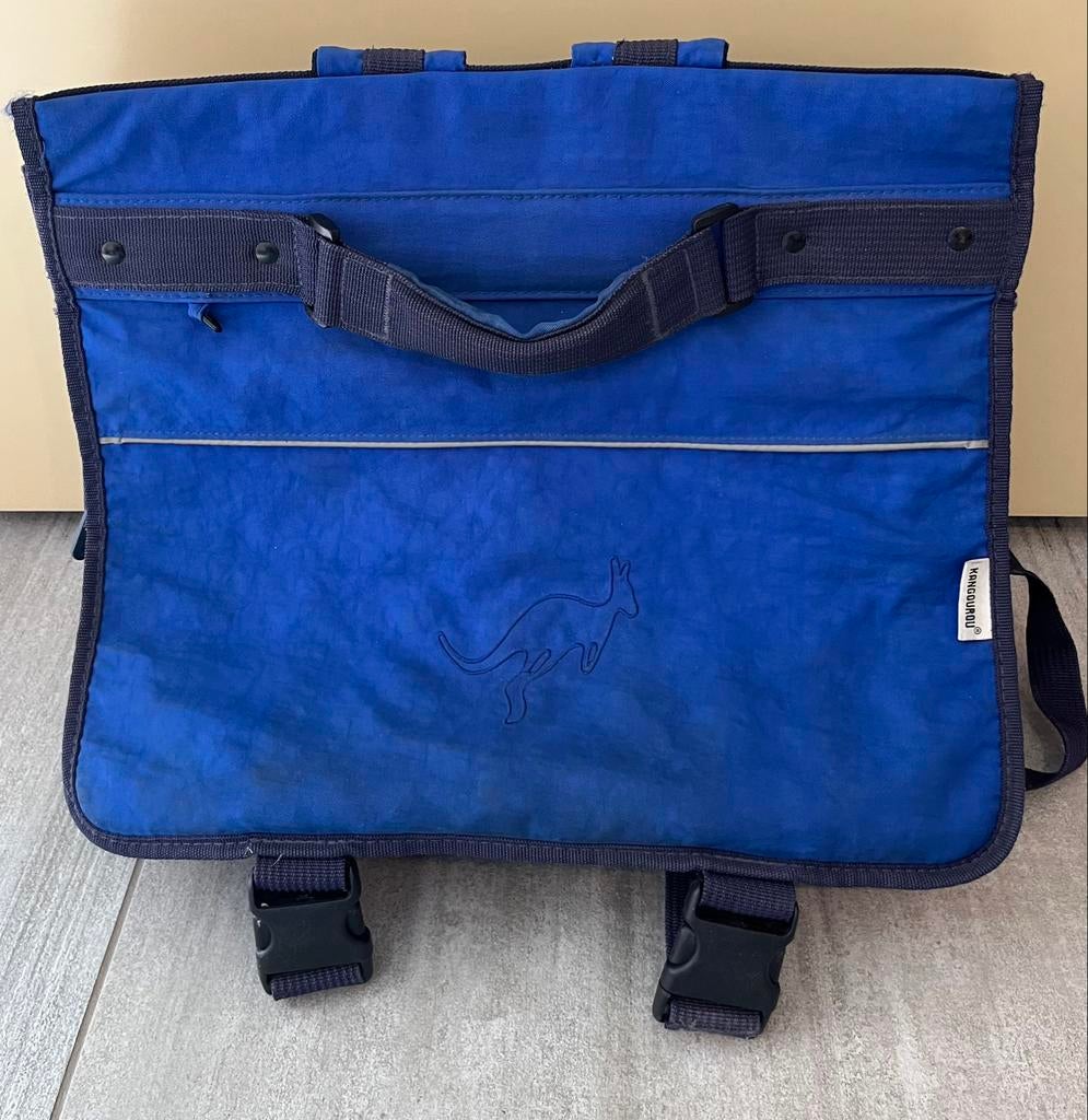 Boekentas lagere school, Ophalen of Verzenden, Gebruikt, Blauw, Aktetas of Boekentas