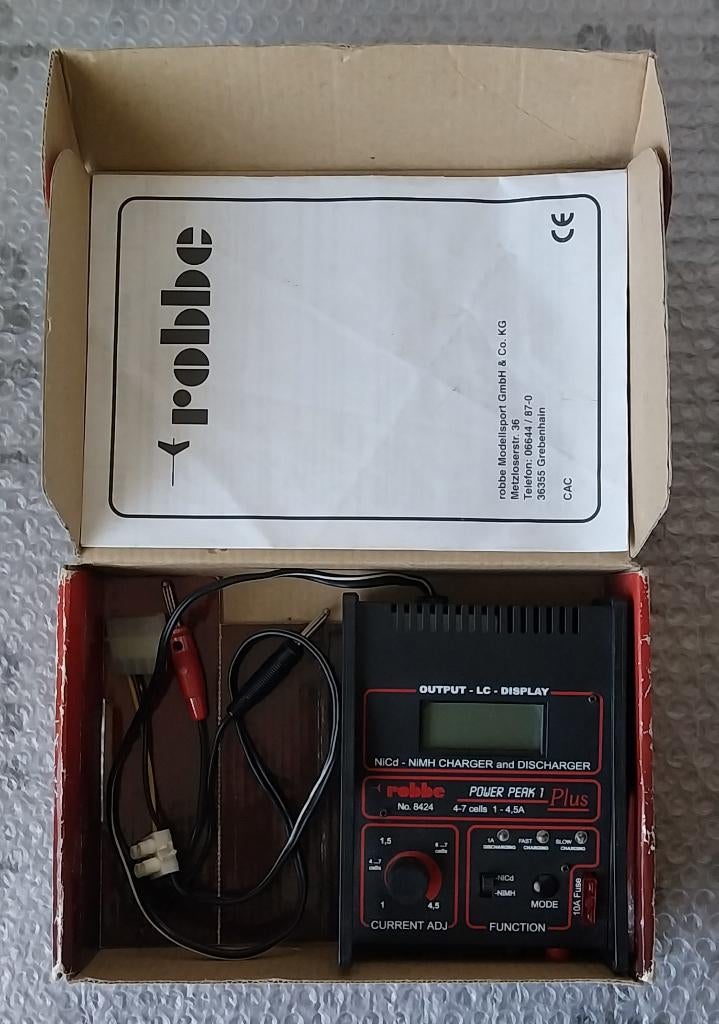 Robbe - Power Peak 1 Plus (#8424) - Lader/Ontlader, Hobby en Vrije tijd, Elektro, Gebruikt, Ophalen of Verzenden, Onderdeel