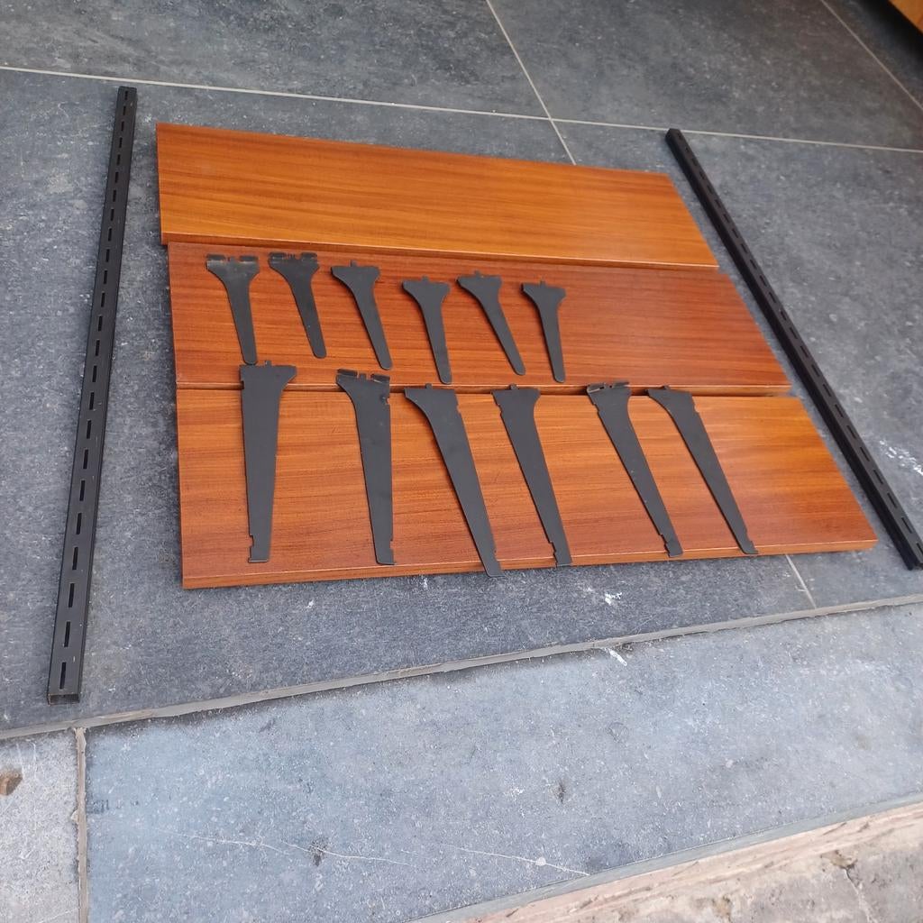 Vintage wand systeem boeken legger, Ophalen of Verzenden