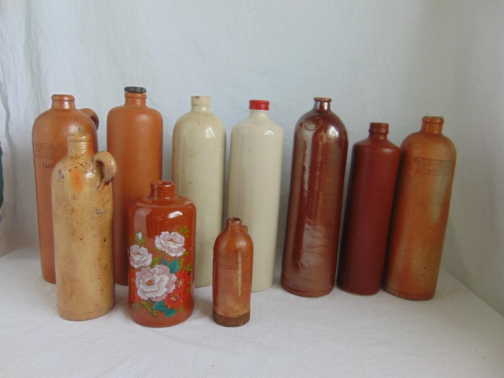 Lots d'anciennes Bouteilles en grès Lucas Bols, Antiquités & Art, Enlèvement ou Envoi