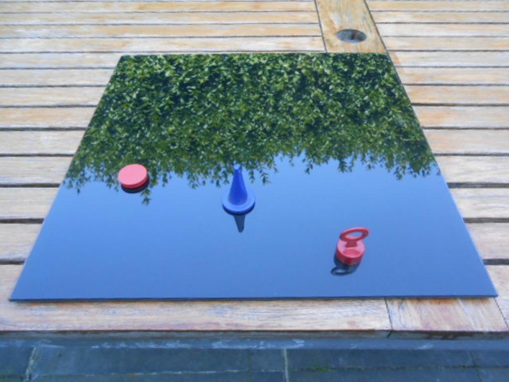 tableau magnétique en verre noir 40 x 40 écriture avec marqu, Enlèvement, Comme neuf, Tableau magnétique